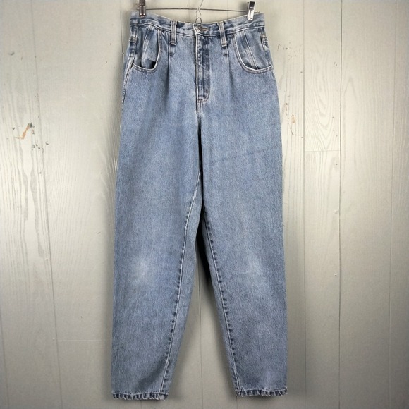 The Limited Denim - VINTAGE 80s The Limited Mom Jeans Womens 8 Pleated Taper Hi Rise 27X28‎ Grunge